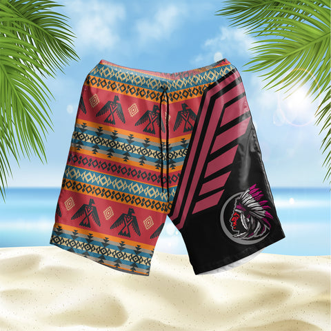 Powwow StoreGBHS00076 Pattern Native Hawaiian Shorts