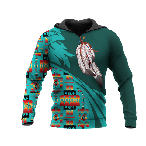 Powwow StoreHD0012326 Pattern Native Pride 3D Hoodie