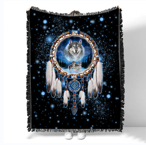 Powwow StoreGBNAT00010 Pattern Native Woven Blanket