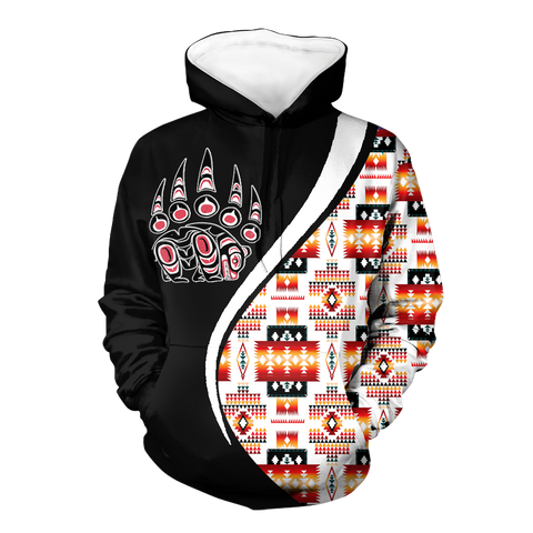 Powwow StoreHD0012300 Pattern Native Pride 3D Hoodie