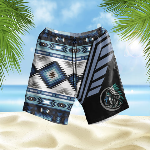 Powwow StoreGBHS00079 Pattern Native Hawaiian Shorts