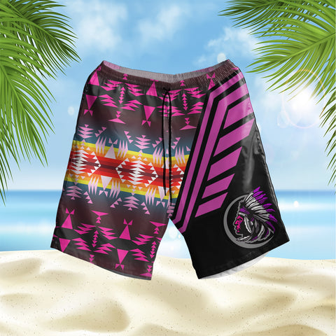 Powwow StoreGBHS00080 Pattern Native Hawaiian Shorts