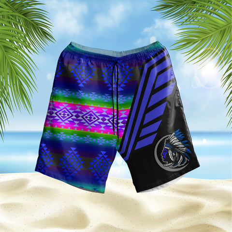Powwow StoreGBHS00083 Pattern Native Hawaiian Shorts