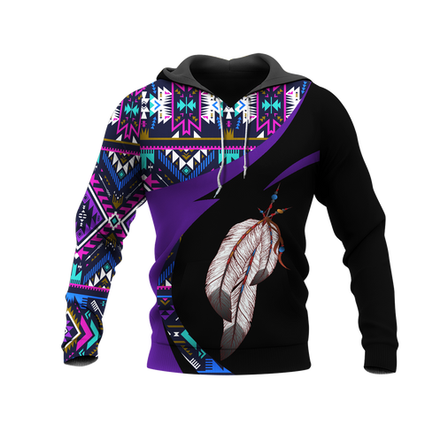 Powwow StoreHD0011385 Pattern Native Pride 3D Hoodie