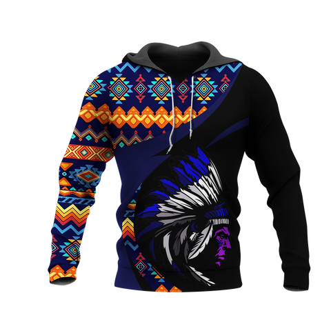 Powwow StoreHD0011387 Pattern Native Pride 3D Hoodie