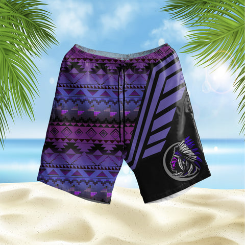 Powwow StoreGBHS00087 Pattern Native Hawaiian Shorts