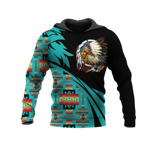 Powwow StoreHD0012329 Pattern Native Pride 3D Hoodie