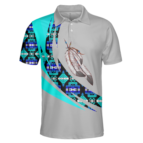 Powwow StorePOLO0019 Native American  Polo TShirt 3D