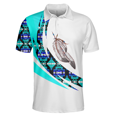 Powwow StorePOLO0021 Native American  Polo TShirt 3D