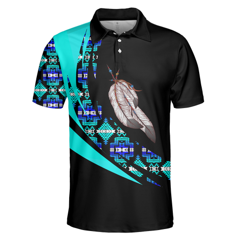 Powwow StorePOLO0018 Native American  Polo TShirt 3D