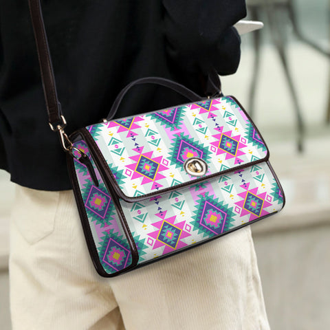 BLK0023 Native American Women Handbag Leather Briefcase