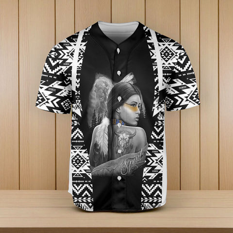BS-000198 Native American Baseball Jersey