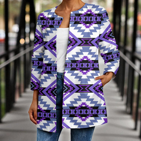 BS-000217v3 Native American Women Faux Sweater Cardigan
