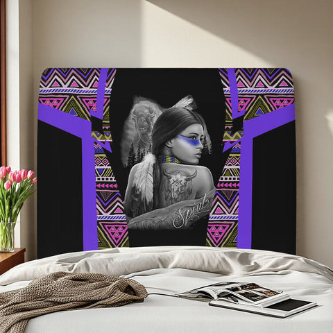 BS-000243 Native American Elastic Headboard Cover