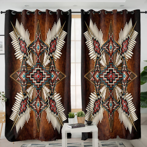 BS-00029 Native American Living Room Curtain