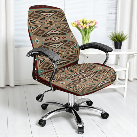 BS-00030 Native American All-in-one Office Chair Cover
