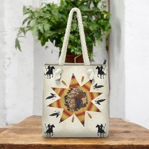 GB-NAT00011-01 Chief Native American Summer Beach Bags