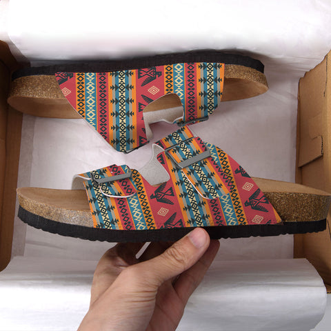 GB-NAT00029 Native American Classic Double-Strap Sandals