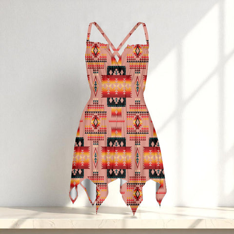 GB-NAT00046-16 Native American Women Slip Dress