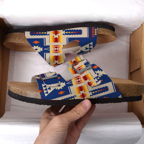 GB-NAT00062-04 Native American Classic Double-Strap Sandals