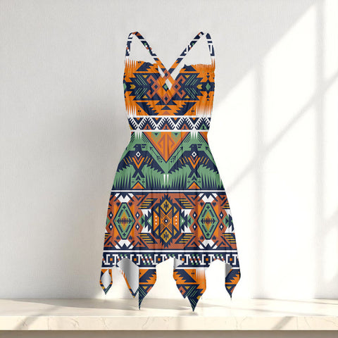 GB-NAT00071-03 Native American Women Slip Dress