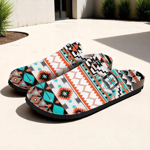 GB-NAT00152 Native American Classic Clog Sandals