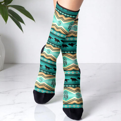 GB-NAT00291-01 Native American Fit Socks