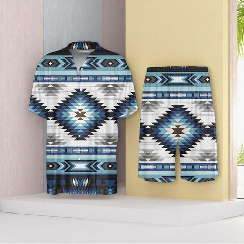 GB-NAT00528 Native American Men Imitation Silk Shirt Suit