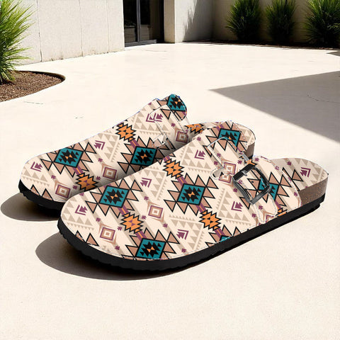 GB-NAT00622 Native American Classic Clog Sandals