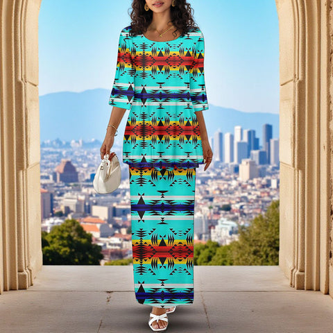 GB-NAT00631 Native American Ladies Two Piece Suit
