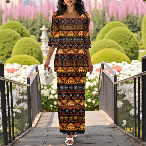 GB-NAT00644 Native American Ladies Two Piece Suit