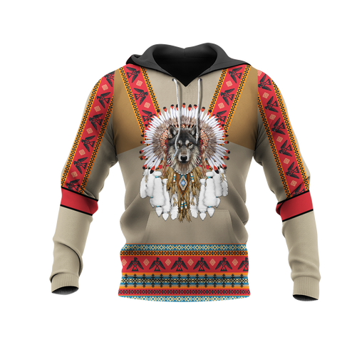 HD0012533 Pattern Native American Pride 3D Hoodie
