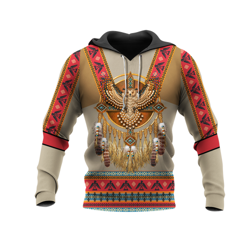 HD0012535 Pattern Native American Pride 3D Hoodie