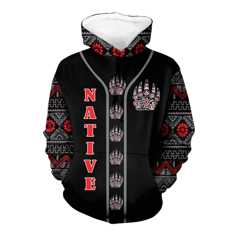 HD0012536 Pattern Native American Pride 3D Hoodie