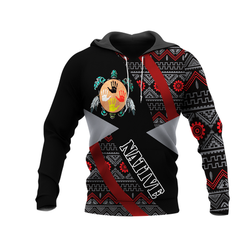 HD0012549 Pattern Native American Pride 3D Hoodie