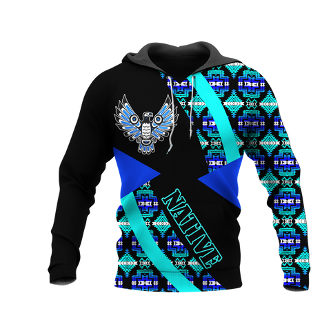 HD0012558 Pattern Native American Pride 3D Hoodie
