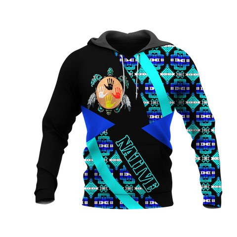 HD0012559 Pattern Native American Pride 3D Hoodie