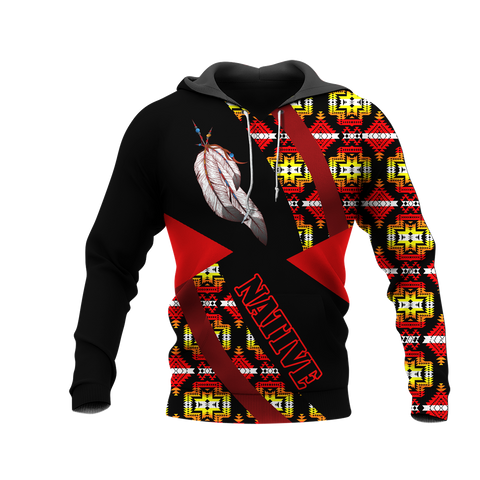 HD0012563 Pattern Native American Pride 3D Hoodie