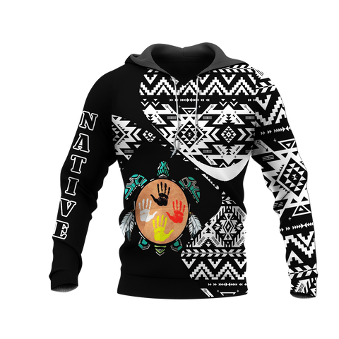 HD0012573 Pattern Native American Pride 3D Hoodie