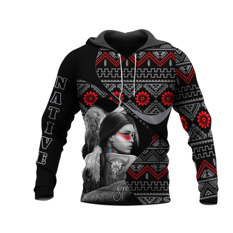 HD0012583 Pattern Native American Pride 3D Hoodie