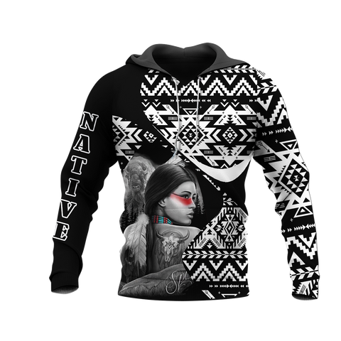 HD0012586 Pattern Native American Pride 3D Hoodie