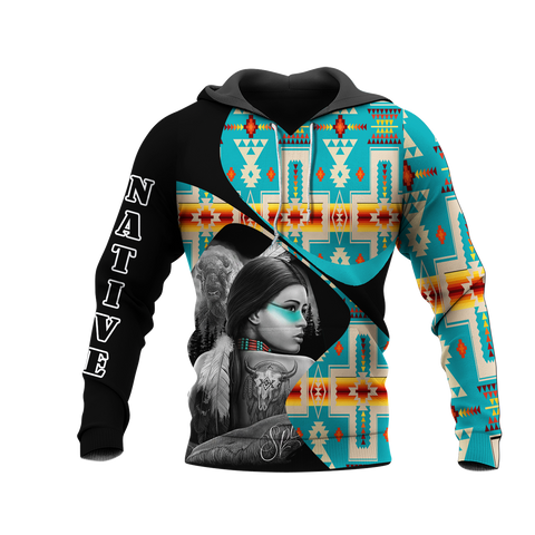 HD0012589 Pattern Native American Pride 3D Hoodie