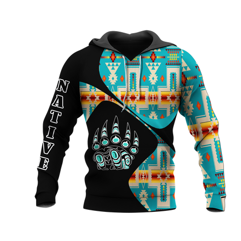 HD0012590 Pattern Native American Pride 3D Hoodie