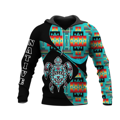 HD0012593 Pattern Native American Pride 3D Hoodie