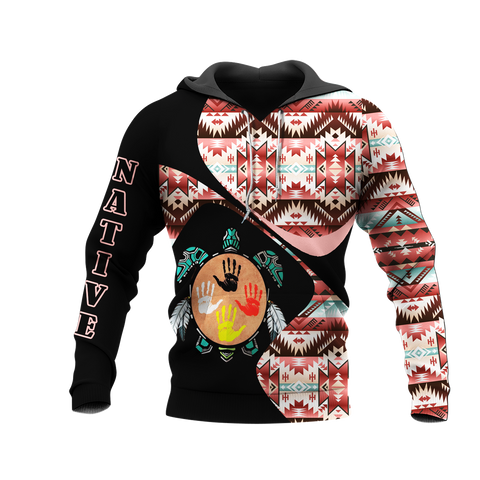 HD0012597 Pattern Native American Pride 3D Hoodie