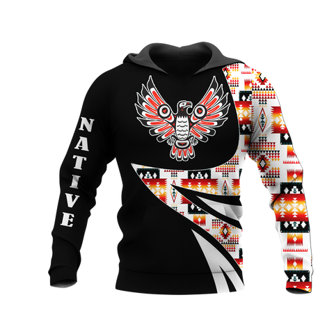HD0012636 Pattern Native American Pride 3D Hoodie