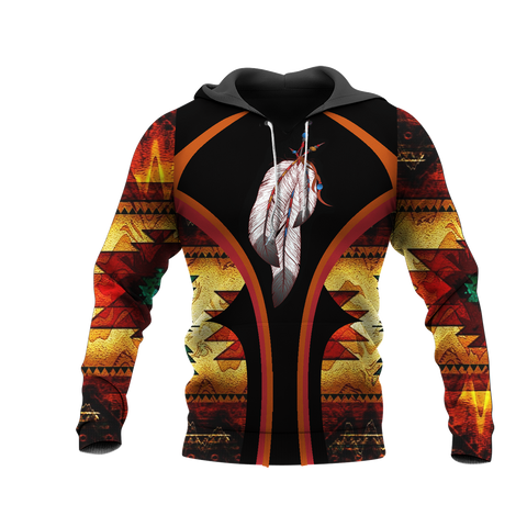 HD0012809 Feather Native American Pride 3D Hoodie