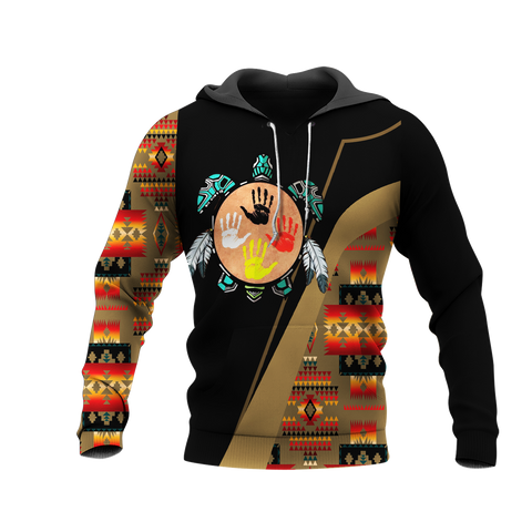 HD0012827 Tribal Turtle Native American Pride 3D Hoodie