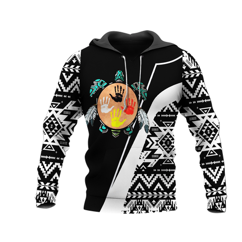 HD0012830 Tribal Turtle Native American Pride 3D Hoodie