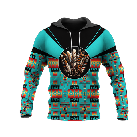 HD0012868 Feather Native American Pride 3D Hoodie